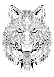 Download this running horse printable to entertain your child. Wolf Face Coloring Pages For Adults