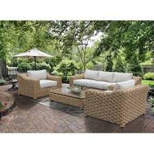 Birch Lane Patio Furniture St Johns 6 Piece Rattan Sunbrella Sectional Seating Group With Cushions Reviews Birch Lane In 2020 Outdoor Sofa Sets Best Outdoor Furniture Outdoor Furniture
