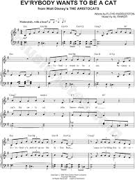Ev Rybody Wants To Be A Cat From The Aristocats Sheet Music In E Minor Transposable Download Print Disney Sheet Music Music Theory Lessons Sheet Music