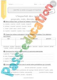 Exercice Imparfait De L Indicatif Cm1 Cycle 3
