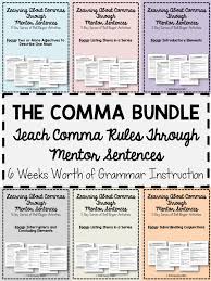 Teach Students That Commas Are Like Math There Are Reasons Writers Use Commas Understand The Reasons And Transfer This Un Mentor Sentences Teaching Sentences