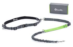 hands free dog leash for running walking hiking durable bungee leash with handle reflective stitching adjustable l hands free dog leash dog leash dog walking