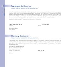 You may be given a declaration form to fill in or you can write it yourself. Mbsb Annual Report 2006
