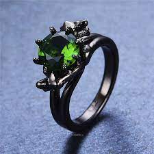 Emerald Engagement Ring Black Gold Ring Dragon Ring Promise Ring Vintage Ring Wedding Ri Gothic Engagement Ring Black Gold Ring Black Engagement Ring