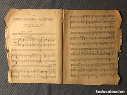 Canción que podemos trabajar a partir de 6º de primaria dependiendo del nivel de los alumnos. Musica Partitura Himno Nacional Argentino Pub Comprar Catalogos De Musica Libros Y Cancioneros En Todocoleccion 172306009