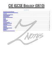 Www.studyguide.pk igcse biology notes refined by kmq unit 1 : Biology Notes Pdf Cie Igcse Biology 0610 Contents Characteristics Of Living Organisms 2 Classification And Diversity Of Living Organisms 2 Simple Keys Course Hero
