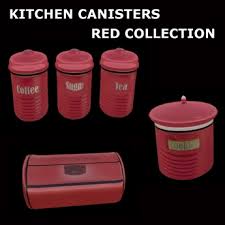 Kitchen canisters red designs, shelving or changed with this trio of americana patriotic decorating ideas modern kitchen canisters turquoise and save ideas that keep frequently used ingredients. Second Life Marketplace Kitchen Canisters Red Collection