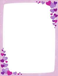 Purple Valentine Border Purple Valentine Clip Art Frames Borders Clip Art Borders