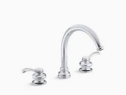 Artifacts single handle bathroom sink faucet. K T12885 4 Fairfax Deck Mount Bath Faucet Trim Kohler