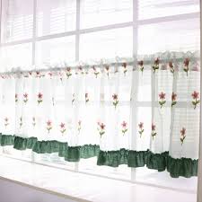 With solid construction, this product is sure to last. Curtain Sink Bay Graden 40 Curtains Cabinet Kitchen Home Curtain Curtain Dl021 Window Decor Panels Gauze Embroidery Pastoral Flower Half