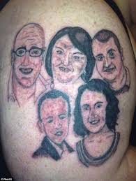 And if you don't make it that far into the sky, at least have the sense to land on a pretty objectively terrible face tattoo. Terrible Tattoos Of Bad Portraits And Animal Drawings Are Edited Into Real Life Pictures Daily Mail Online