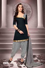 Black Cotton Salwar Kameez Fashion Pakistani Dresses Indian Outfits