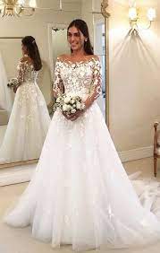 Maybe you would like to learn more about one of these? Elegante Brautkleider A Linie Mit Armel Gunstige Hochzeitskleider Mit Spitze Lace Applique Wedding Dress Wedding Dresses Lace Tulle Evening Dress