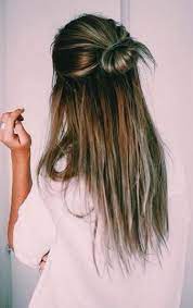 51 Trendy Hairstyles Half Up Half Down Casual Cute Hair Long Hair Styles Easy Hairstyles For Long Hair Hair Styles