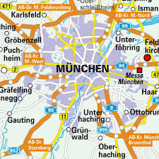 Her finder du et kort over landet. Muenchen Kort Munchen Centrum Af Kort Bayern Tyskland