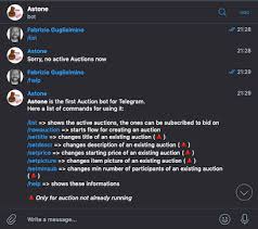 You can also search for a bot like a music bot, game bot and. Astone The Telegram Auctions Bot Blog