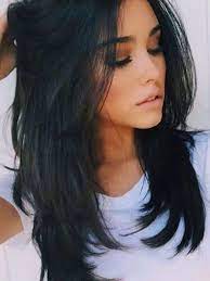 Atoz Women Medium Long Black Straight Natural Hair Wigs Cosplay Middle Part Medium Length Hair With Layers Haircuts For Long Hair With Layers Long Layered Hair