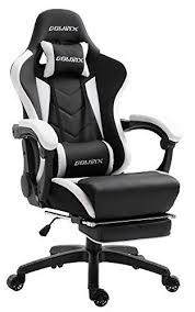 Dowinx Gaming Chair Ergonomic Office Recliner For Computer With Massage Lumbar Support Racing Style Armchair Pu Leat In 2020 Gaming Chair Video Game Rooms Gamer Chair
