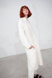 Black Crane Cubic Dress In Cream Oroboro Store New York Ny O Que Voce Prefere