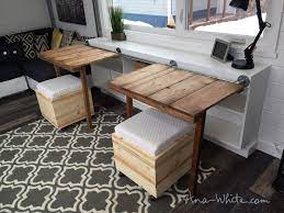 Sliding Door Console With Fold Up Tables For Tiny House Tiny House Furniture Diy Tiny House Diy House Projects