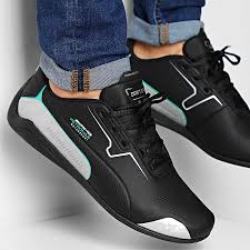 Puma Baskets Drift Cat 8 Mercedes Amg Petronas 306502 Puma Black Puma Silver Laboutiqueofficielle Com