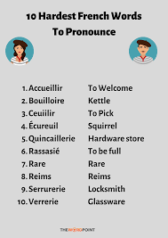 How to properly pronounce human resources? Hardest French Words To Pronounce Words French Words Travel Expressions
