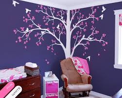 Large White Tree Decal Corner Tree Wall Decal Stickers Huge Etsy Kids Room Wall Decor Kids Room Wall Kids Room Wall Decals
