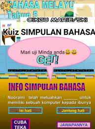 Simpulan bahasa mempunyai maksud yang berlainan daripada makna kata yang membentuknya. Simpulan Bahasa Tahun 5 World Languages Quiz Quizizz
