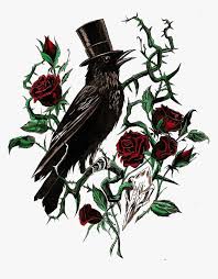 Dali melted clock on sleeve. Ftestickers Tattoo Crow Roses Skull Horror Gothic Hd Png Download Transparent Png Image Pngitem