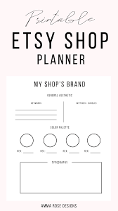 Etsy Shop Planner Business Planner Etsy Seller Planner Small Business Etsy Business Business Printable Business Goals Etsy Seller Planner Planner Shop Business Planner