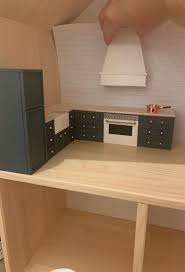 Diy Dollhouse Kitchen How We Made Our Cabinets For Our Ikea Dollhouse Dear Lillie Studio Diy Dollhouse Furniture Doll House Plans Ikea Dollhouse