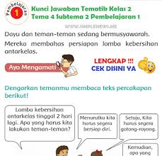 We did not find results for: Lengkap Kunci Jawaban Kelas 2 Tema 4 Subtema 2 Pembelajaran 1 Simple News Kunci Jawaban Lengkap Terbaru