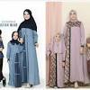 Desain baju lebaran sarimbit couple 1 keluarga paling modis 2018. 1