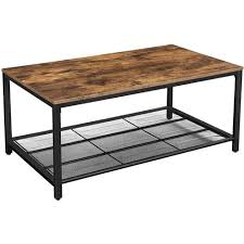Feb 09, 2020 · a farmhouse or country style living room isn't always about the rustic table or door. Vasagle Coffee Table Tempered Glass Top With 2 Drawers And Rustic Shelf Industrial Tea Table In Living Room Lounge Stable Iron Frame Rustic Brown By Songmics Lct31bx