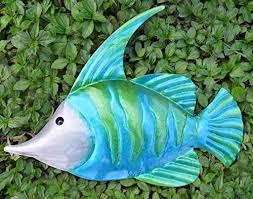 Don't just limit yourself to decorating your home, cabin, or lodge with our rustic wall decor! Giftme 5 14inch Metal Fish Wall Art Garden Pool Decor Set Of 3 Colorful Outdoor Or Indoor Wall Sculptures 14 Inch Hand Painted Pricepulse