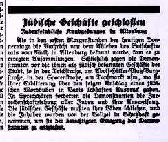 Jüdische Gemeinde - Altenburg (Thüringen)