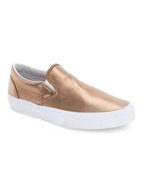 Black And Rose Gold Vans Vans Metallic Rose Gold Slip On Sneakers Slip On Sneaker Black Slip On Sneakers Vans Classic Slip On Sneaker