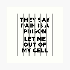 Songs about being 17 · grey's anatomy quotes · vine quotes Quote Nf Real Music They Say Pain Is A Prison Let Me Out Of My Cell Why Would You Leave Us Wanted White Art Print By Alextherieur Redbubble