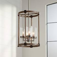 Bridlewood 14 1 2 W Stone Gray And Nickel 4 Light Pendant 58j26 Lamps Plus