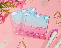 Use this aesthetic music in your youtube video or any other project. Music Player Cute Gradient Aesthetic Sticky Notes Etsy Ireland