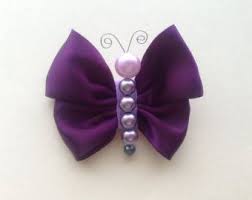 Turquoise Satin Ribbon Butterfly Hair Clip Hair Bow Butterfly Hair Butterfly Hair Clip Bow Hair Clips