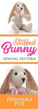 Free printable patterns for sewing animals. Floppy Eared Bunny Sewing Pattern Stuffed Animal Pattern Etsy Sewing Stuffed Animals Soft Toy Patterns Stuffed Animal Patterns