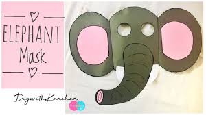 Diy maske selber basteln / behelfsmaske selber nähen ohne schnittmuster mit kostenloser nähanleitung. How To Make Elephant Face Mask Elephant Face Mask Making Elephantfacemask Diywithkanchan Youtube