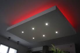 Decaissement Decroche Design Faux Plafond Ilot Central Moderne Plafond Descendu Spot Suspendu Ruban Eclairage Plafond Faux Plafond Eclairage Interieur