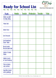 Free Printable Homework Charts For Kids Printable Charts