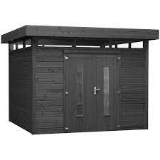 abri toit plat 9m terrasse couverte laterale 9m gardy shelter abri de jardin moderne cabanon moderne abri de jardin