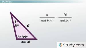 The law of sines (or sine rule ) is very useful for solving triangles: Solving Real World Problems Using The Law Of Sines Video Lesson Transcript Study Com