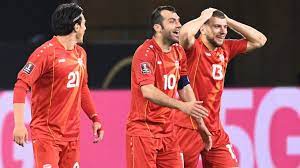 North macedonia's forward goran pandev celebrates scoring the opening goal during the fifa world cup qatar 2022 qualification football match germany v north macedonia in duisburg. Al Vqnf0cdha2m