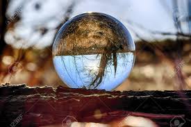 Because the lensball is a sphere of flawless crystal, it magnifies the intensity of light. Wild Untouched Nature View Through A Glass Crystal Ball Lensball For Refraction Photography Stock Photo Picture And Royalty Free Image Image 119491500