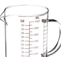 i Kito Large Glass Measuring Cup with Handle, 1000ML Measuring Beaker for Kitchen Baking